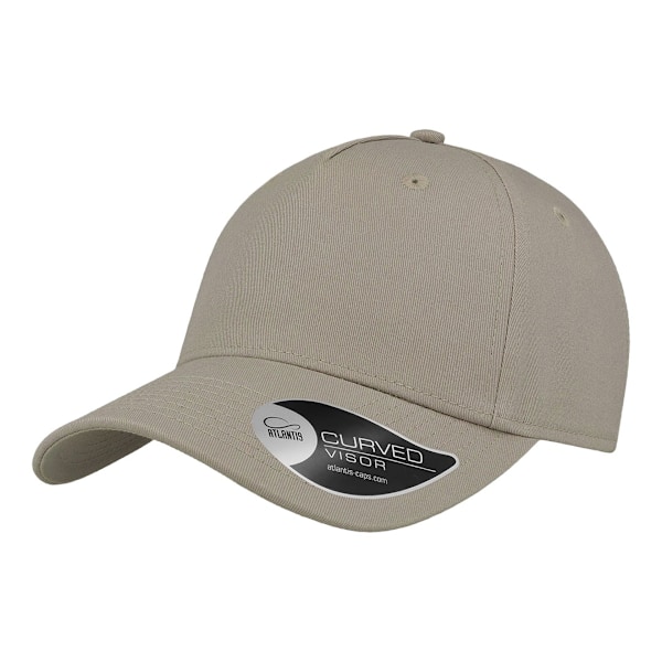 Atlantis 5 Panel Structured Cap One Size Light Grey Light Grey One Size