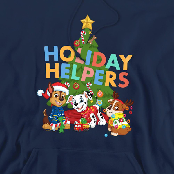 Paw Patrol Herr Julhjälpare Julhuvtröja XL Marinblå Navy XL