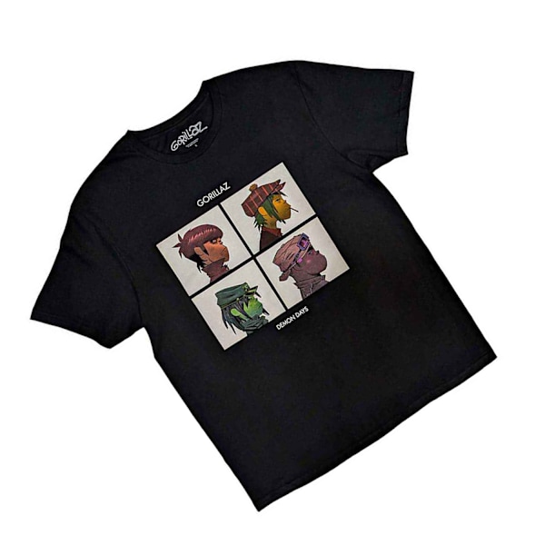 Gorillaz Barn/Barn Demon Days T-Shirt 3-4 År Svart Black 3-4 Years