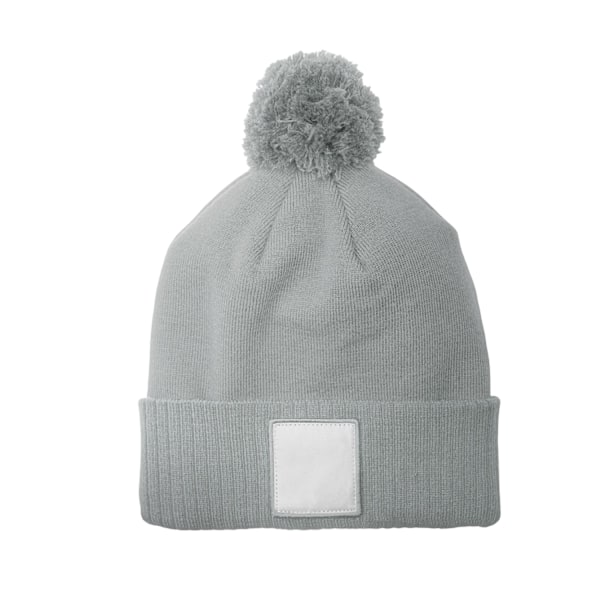 Beechfield Unisex Vuxen Pom Pom Beanie Storlek One Ash/Vit Ash/White One Size