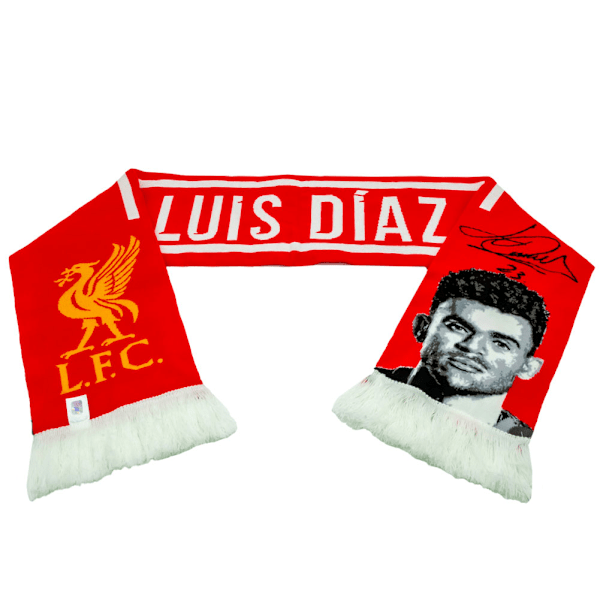 Liverpool FC Luis Diaz Halsduk One Size Röd/Vit Red/White One Size