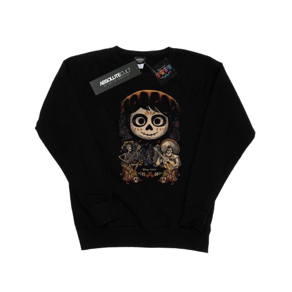 Disney Womens/Ladies Coco Miguel Face Poster Sweatshirt S Black Black S