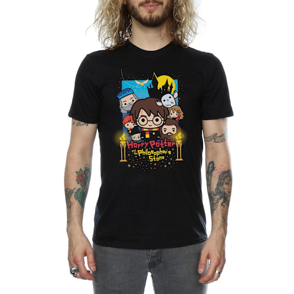 Harry Potter T-shirt för pojkar, Philosopher's Stone, XL, svart Black XL