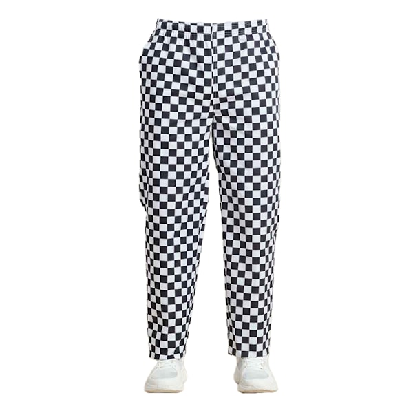 Premier Essential Unisex Kockbyxa / Arbetskläder för Catering 2XL Black/White (Big Check) 2XL