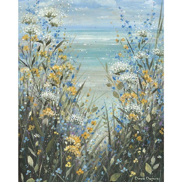 Diane Demirci Coastal Breeze I Canvas Print 80cm x 60cm Blå/Gul/Vit Blue/Yellow/White 80cm x 60cm