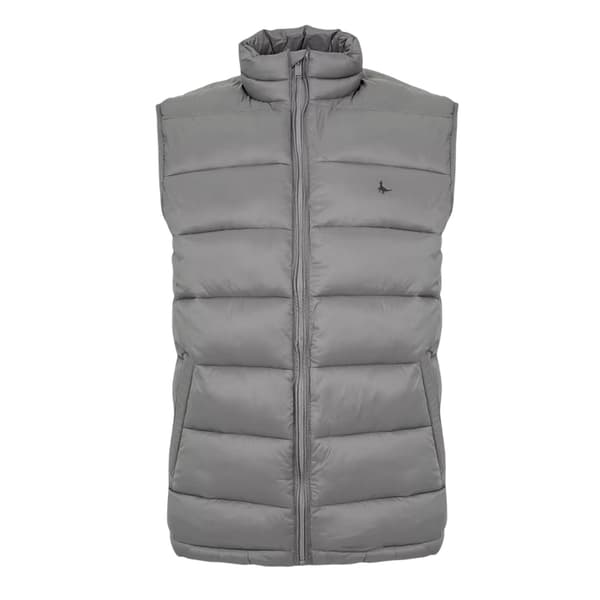 Jack Wills Herr Kershaw Lättvikts Puffer Gilet M Granit Granite M