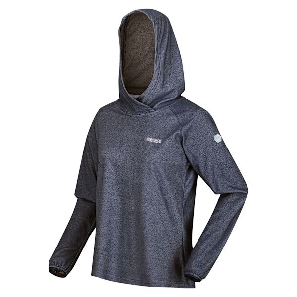 Regatta Dam/Kvinnor Montes Lättvikts Hoodie 8 UK Marinblå/Vit Navy/White 8 UK