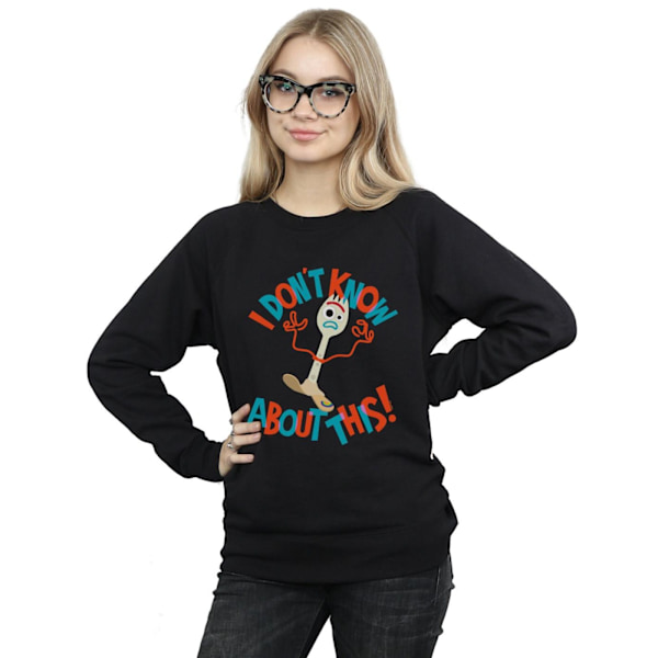 Disney Dam/Kvinnor Toy Story 4 Forky Jag Vet Inte Om Detta S Black XL