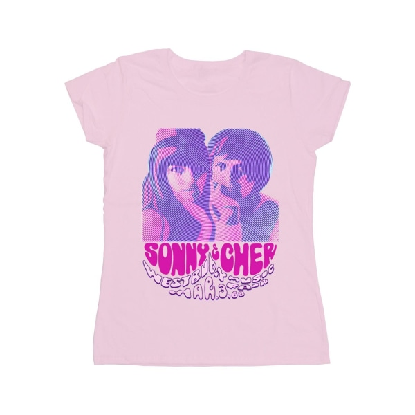 Sonny & Cher dam/dam Westbury Music Fair bomullströja M Baby Pink M