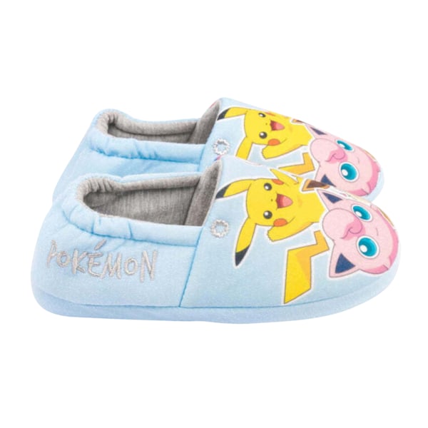 Pokemon Tofflor för Flickor 3 UK Pastellblå/Gul/Rosa Pastel Blue/Yellow/Pink 3 UK