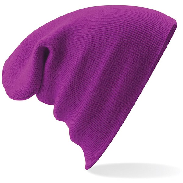 Beechfield Soft Feel Knitted Winter Hat One Size Magenta Magenta One Size
