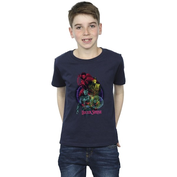 Marvel Boys Doctor Strange Rainbow T-Shirt 12-13 år Marinblå Navy Blue 12-13 Years