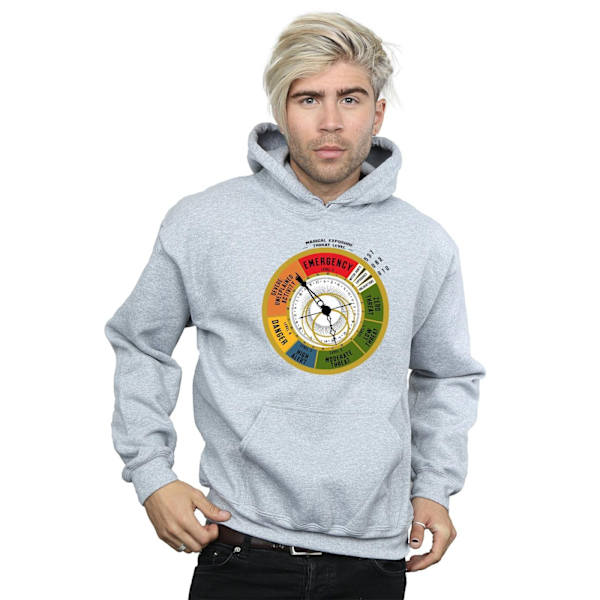 Fantastiska vidunder Mäns hotnivå Hoodie M Sports Grey Sports Grey M