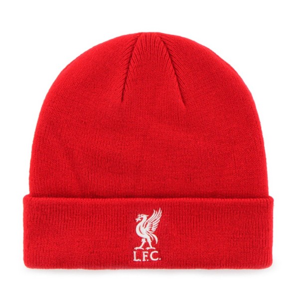 Liverpool FC officiella manschettstickad mössa One Size Röd Red One Size