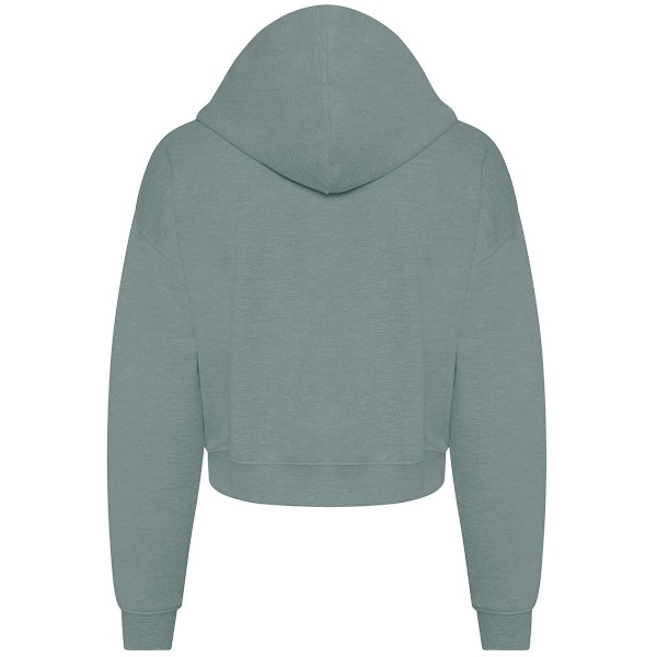 Awdis Croppad Hoodie XXS Dusty Green för Dam/Kvinnor Dusty Green XXS