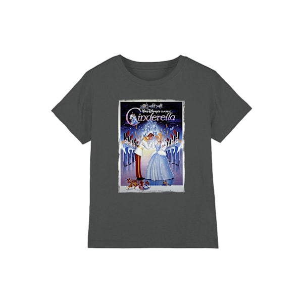 Askungen Barn/Kids Poster T-Shirt 7-8 År Kolgrå Charcoal 7-8 Years