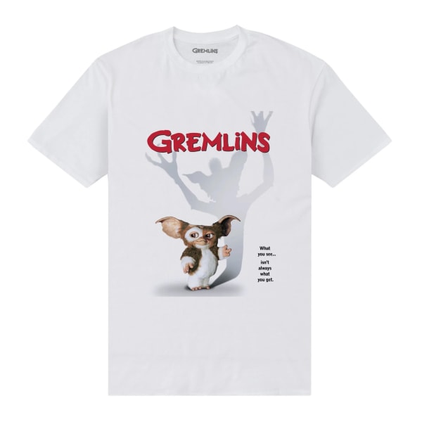Gremlins Unisex Vuxen Poster T-Shirt S Vit White S