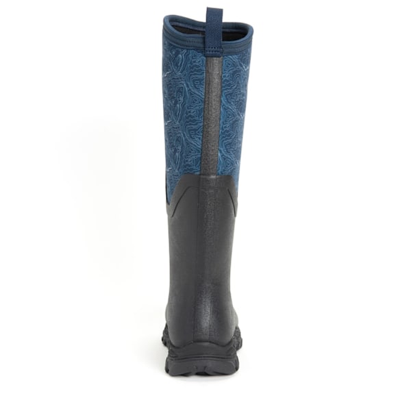 Muck Boots Dam/Dam Arctic Sport Tall Pill On Wellie Boots Black/Navy 4 UK