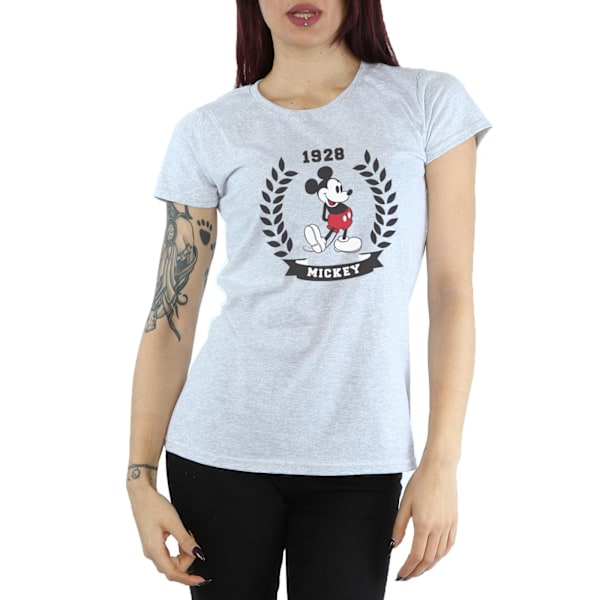 Disney Dam/Kvinnor Mickey Mouse Laurel Bomull T-shirt XL Värme Heather Grey XL