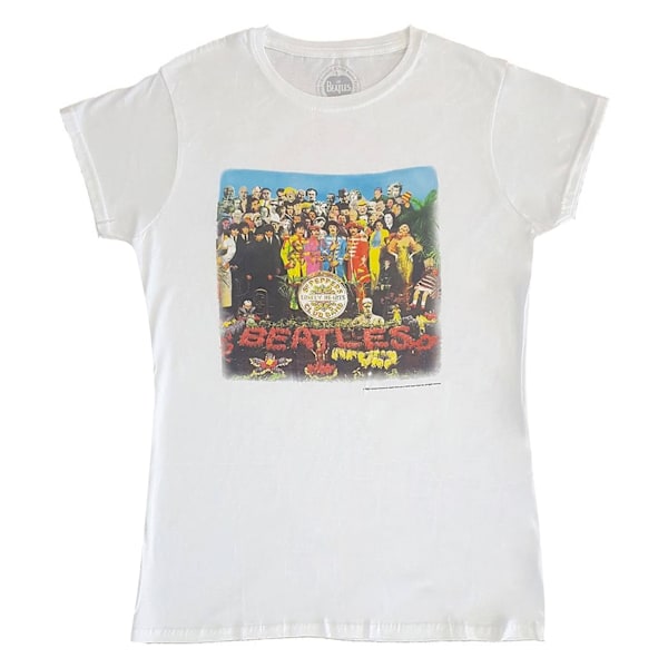 The Beatles Unisex Adult Sgt Pepper Back Print T-Shirt XXL Vit White XXL