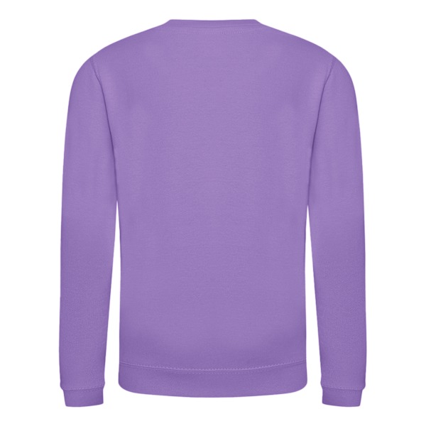 AWDis Just Hoods Barn/Kids Enfärgad Sweatshirt med Rund Hals 5-6 Digital Lavender 5-6 Years
