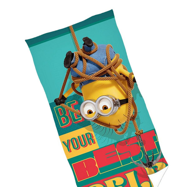 Despicable Me Var Ditt Bästa Jag Phil Strandhandduk One Size Grön Green/Multicoloured One Size
