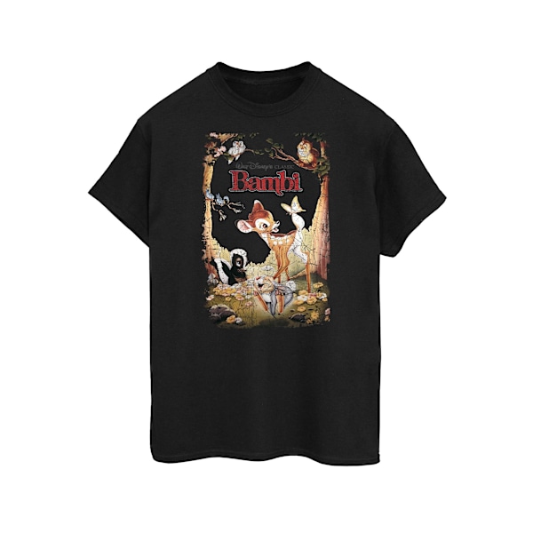 Bambi Dam/Dam Poster Bomull Boyfriend T-Shirt S Svart Black S