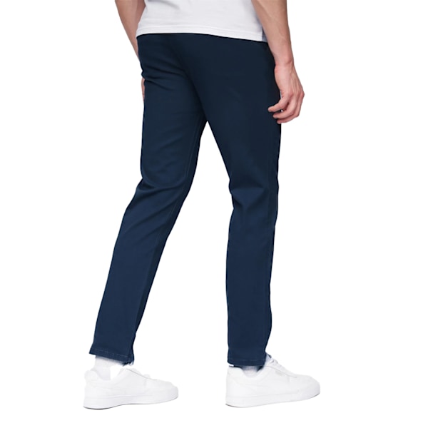 Henleys Herr Visit Chinos 36R Blå Blue 36R