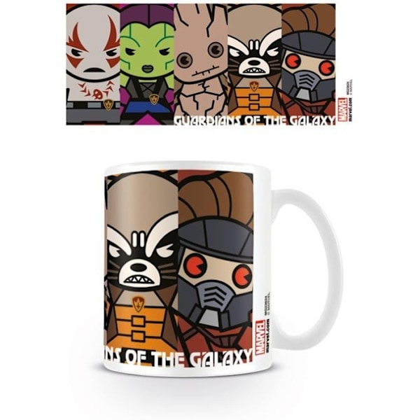 Marvel Guardians Kawaii Mugg En Storlek Flerfärgad Multicoloured One Size