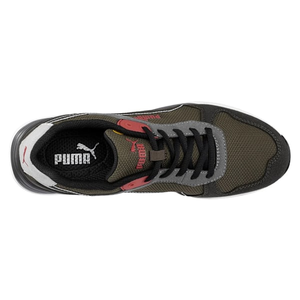 Puma Safety Frontside Ivy Low Säkerhetsskor för Män 12 UK Ivory/ Ivory/White/Red 12 UK