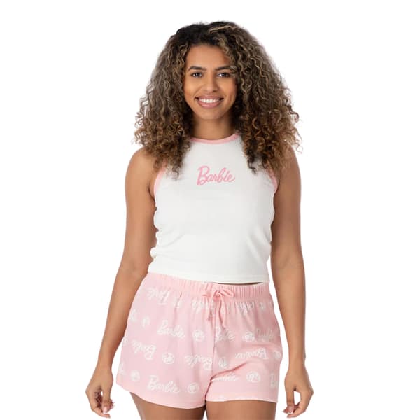 Barbie Dam/Dam Short Pyjamas Set 6 UK Rosa/Vit Pink/White 6 UK