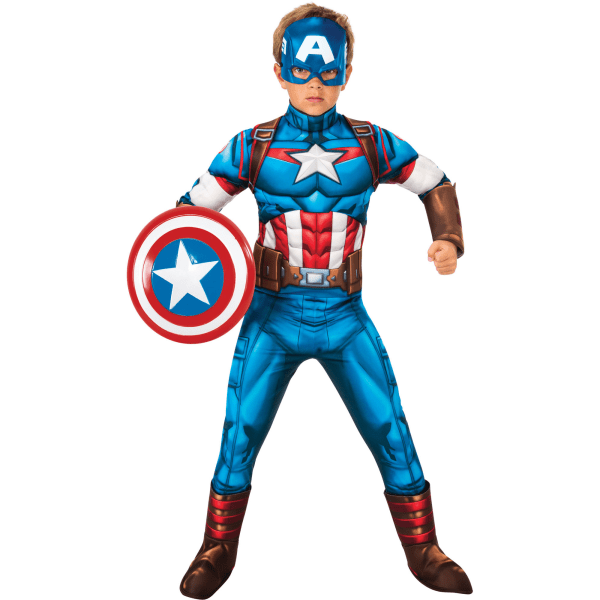 The Avengers Childrens/Kids Deluxe Captain America Costume M Bl Blue/White/Red M