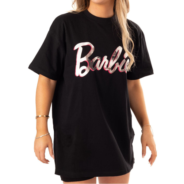 Barbie Dam/Dam Oversized T-Shirt XL Svart/Rosa Black/Pink XL