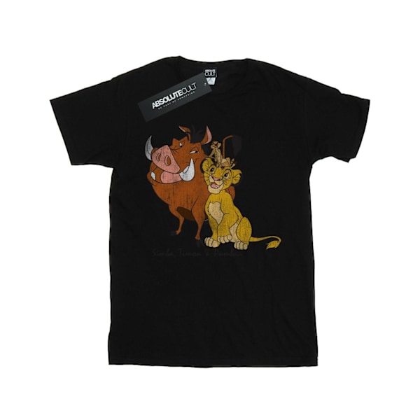 The Lion King Dam/Damer Classic Simba Timon & Pumba Bomull Black L