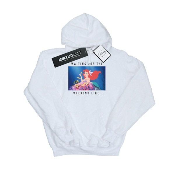 Disney Princess Mens Ariel Waiting For The Weekend Hoodie M Whi White M