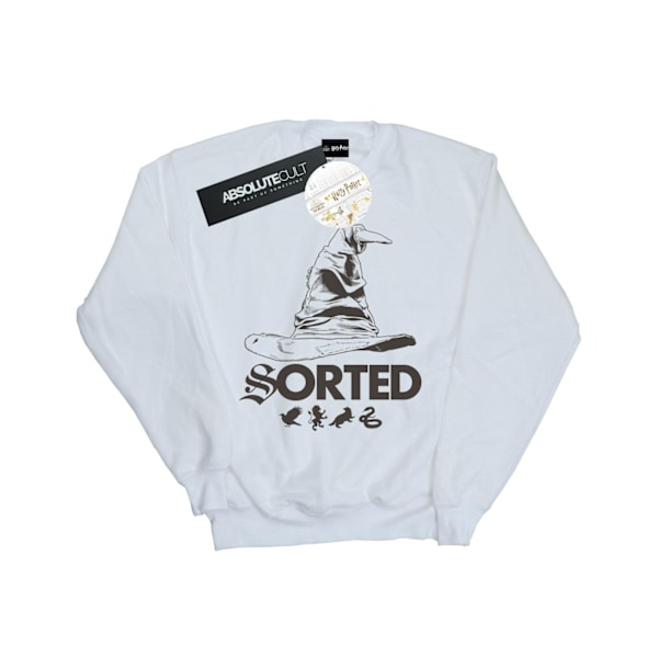 Harry Potter Dam/Kvinnor Sorteringshatt Sweatshirt S Vit White S