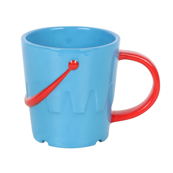 Something Different Bucket Keramisk Mugg & Sked Set En Storlek Blå Blue/Red One Size