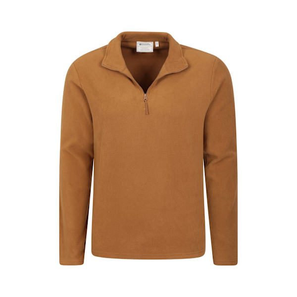 Mountain Warehouse Camber II Fleece Tröja med Halv Dragkedja Herr 3XL Musta Mustard 3XL