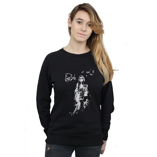 Corpse Bride Damkläder/Dam Distressed Bride Sweatshirt M Svart Black M