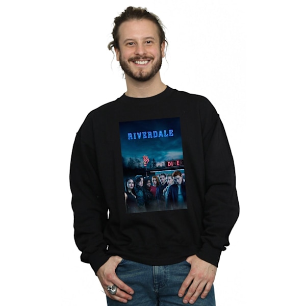 Riverdale Die Diner Sweatshirt för män 4XL Svart Black 4XL