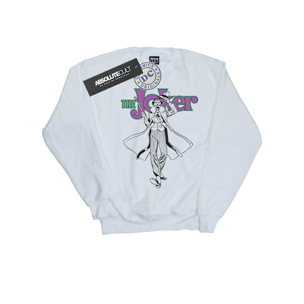 DC Comics Dam/Kvinnor Joker Pose Sweatshirt M Vit White M