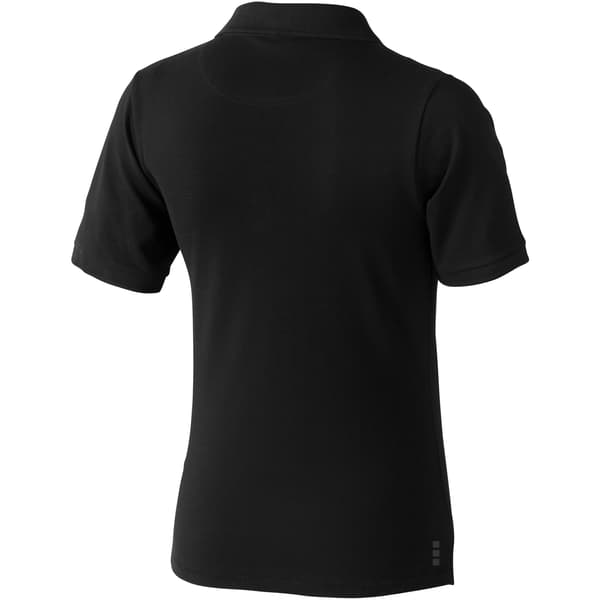 Elevate Calgary Kortärmad Dam Polo L Enfärgad Svart Solid Black L