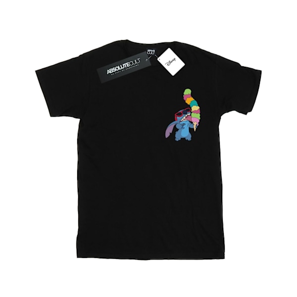 Disney Dam/Kvinnor Lilo Och Stitch Glass Bomull Boyfriend Black L