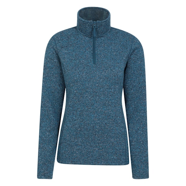 Mountain Warehouse Dam/Dam Idris Fleece Tröja med Halv Dragkedja 6 UK Teal 6 UK
