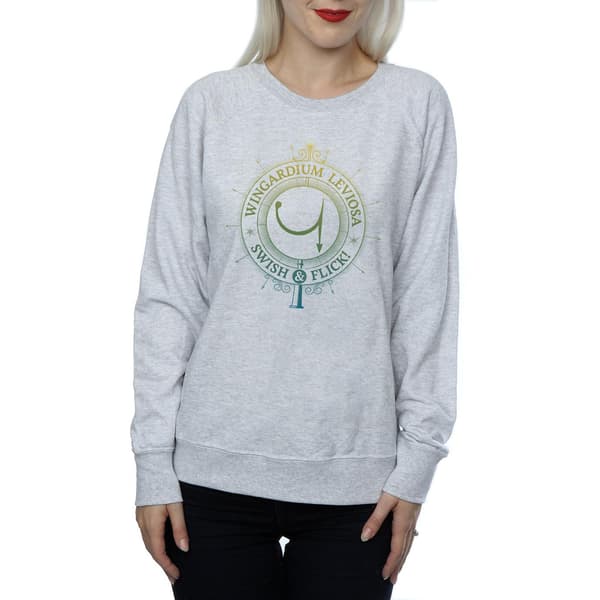 Harry Potter Dam/Dam Wingardium Leviosa Charm Tröja Heather Grey L