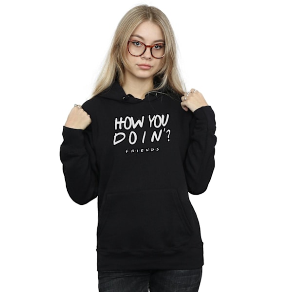 Friends Dam/Damer Hur Mår Du? Hoodie XL Svart Black XL