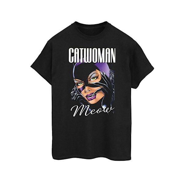DC Comics Dam/Kvinnor Batman Catwoman Feline Fatale Bomull Boyfriend T-Shirt XXL Svart Black XXL