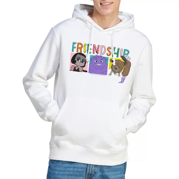 IF Herr Imagine This Squares Hoodie M Vit White M