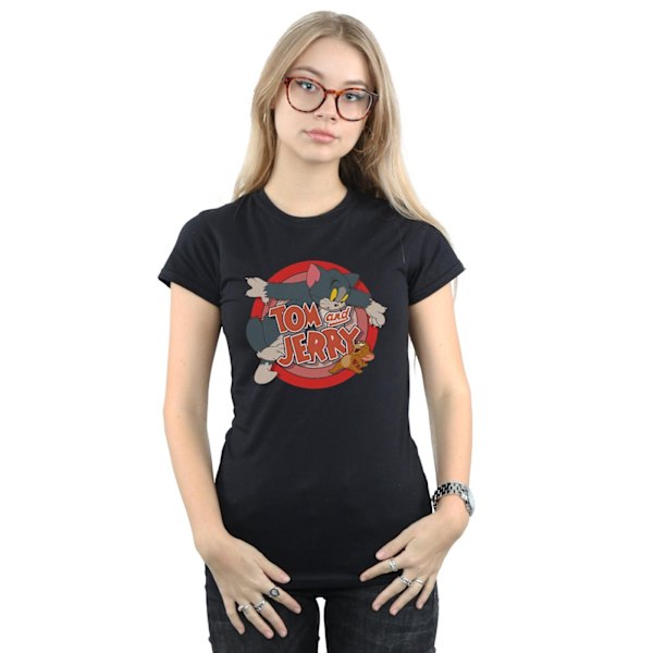 Tom och Jerry Dam/Dam Catch Bomull T-shirt S Svart Black S