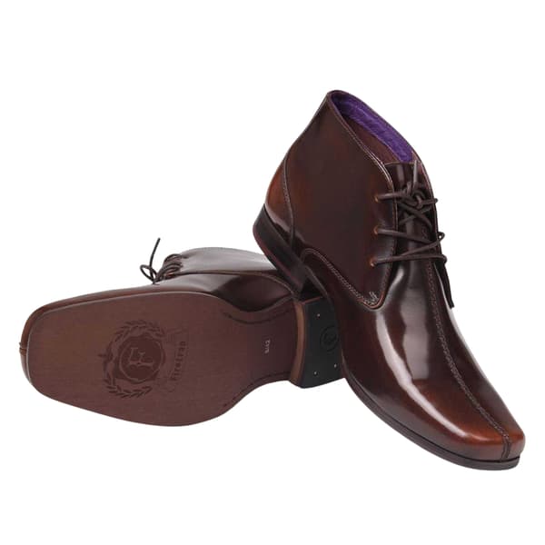 Firetrap Herr Wesley Lackläderkängor 8 UK Brun Brown 8 UK